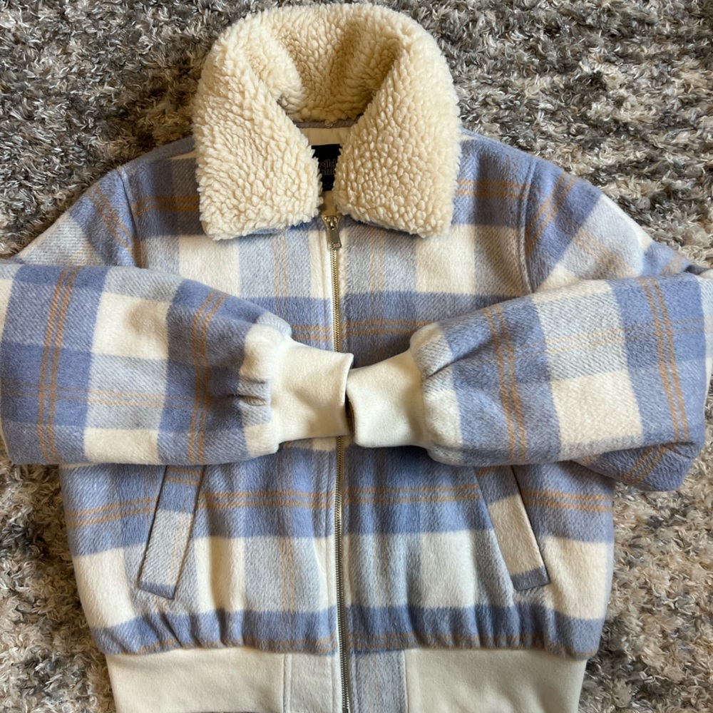Plaid Teddy Jacket